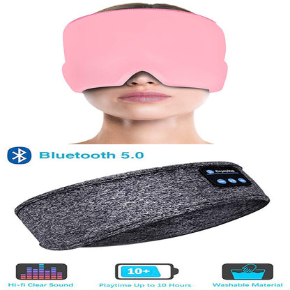 Écouteurs sans fil Bluetooth, bandeau fin, doux, élastique, confortable, musique, masque pour les yeux, pour dormir sur le côté, sport