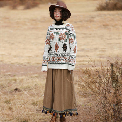 Nordic Style Knitted Clothing For Couples