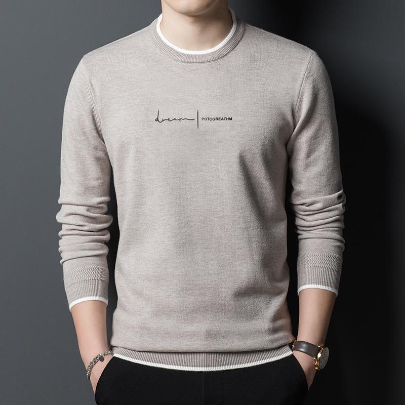 Men's Letter Printed Sweater Top