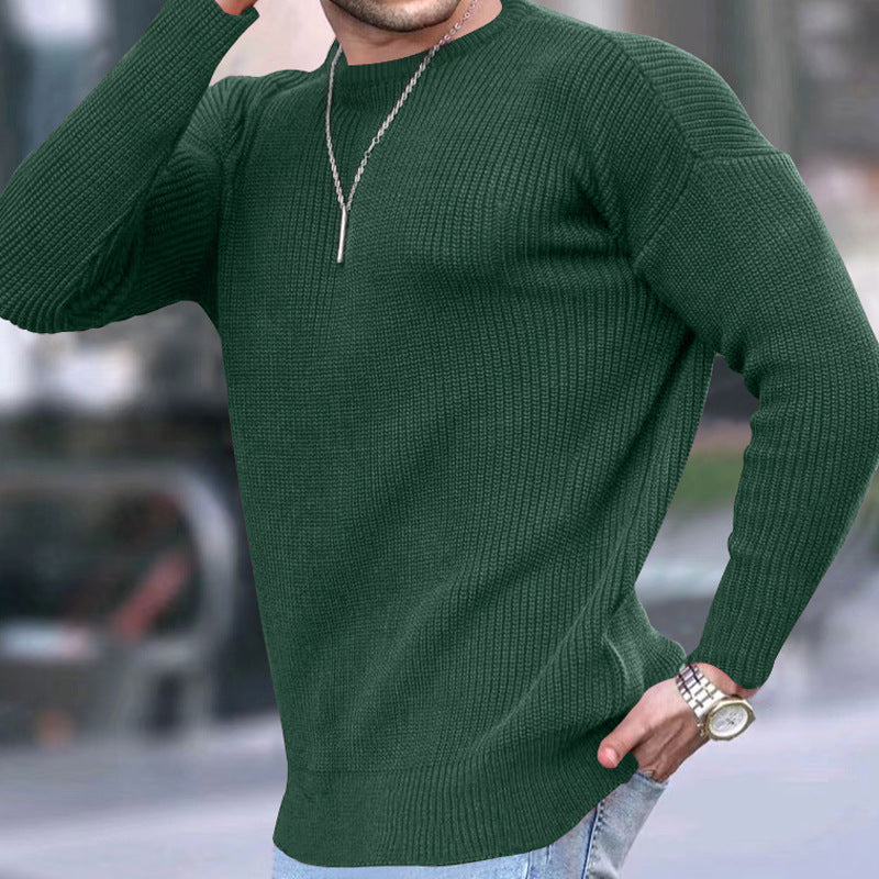 Men's Crew Neck Casual Pullover Knit