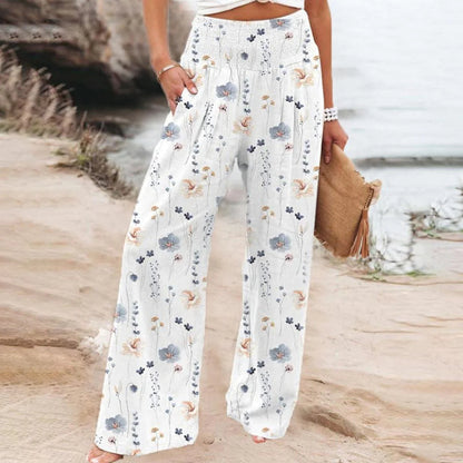 Spring And Summer Leisure Loose-fitting Wide-leg Trousers Women