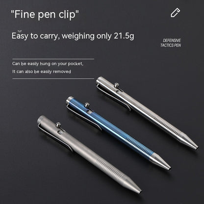 Titanium Alloy Tactical Pen Camping Self-defense