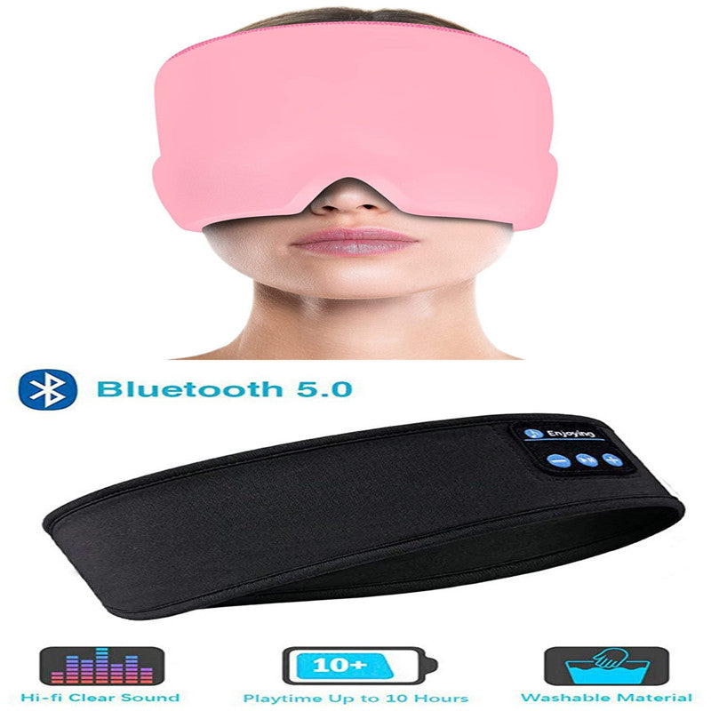 Écouteurs sans fil Bluetooth, bandeau fin, doux, élastique, confortable, musique, masque pour les yeux, pour dormir sur le côté, sport