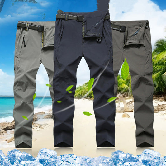 Spring And Summer Outdoor Wear-resistant Men's Sunscreen Tactical Pants Stretch Quick-drying Pants