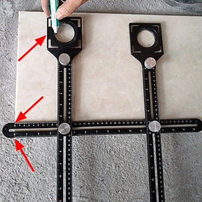 Localisateur de perforation fixe en verre Mason, outil réglable universel