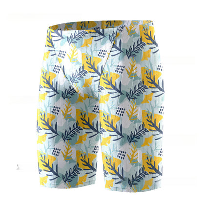 Men's Swimming Trunks Breathable Ice Silk Feeling Quick-dry Pants Swimming Equipment Summer 3D Printing Crafts