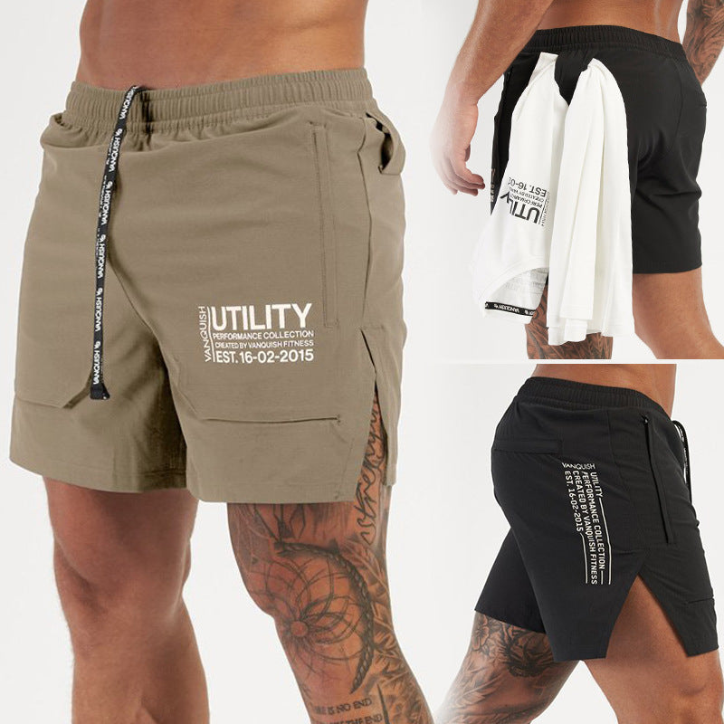 Summer Sports Casual Basketball Shorts Men's Running Training Wear Fifth Pants