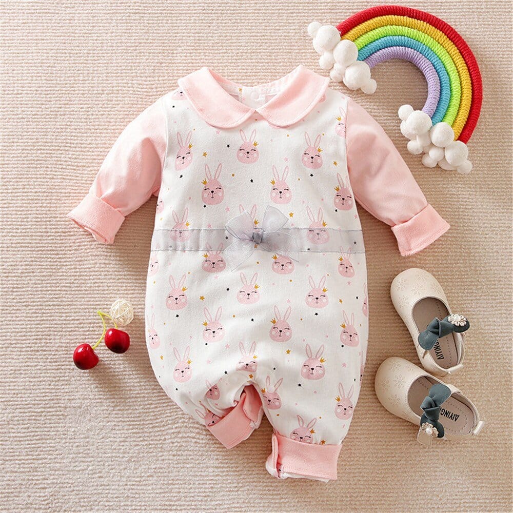 Cartoon Printed Baby One-piece Suit