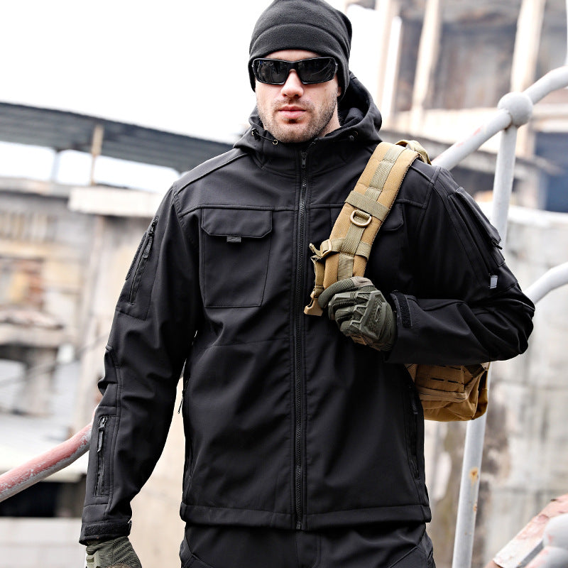 Tactical Soft Shell Jacket Tactical Windbreaker Waterproof Outdoor