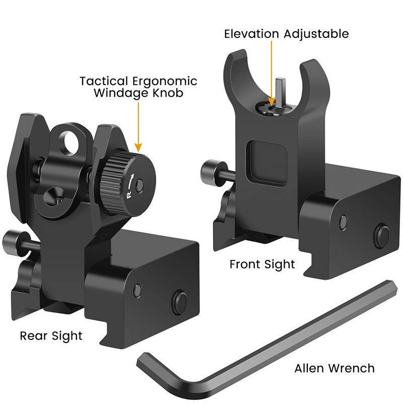 High Quality Front And Rear Tactical Folding Sights