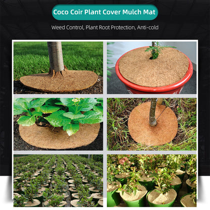 Flower Pot Tight Grass Proof Round Coconut Brown Pad