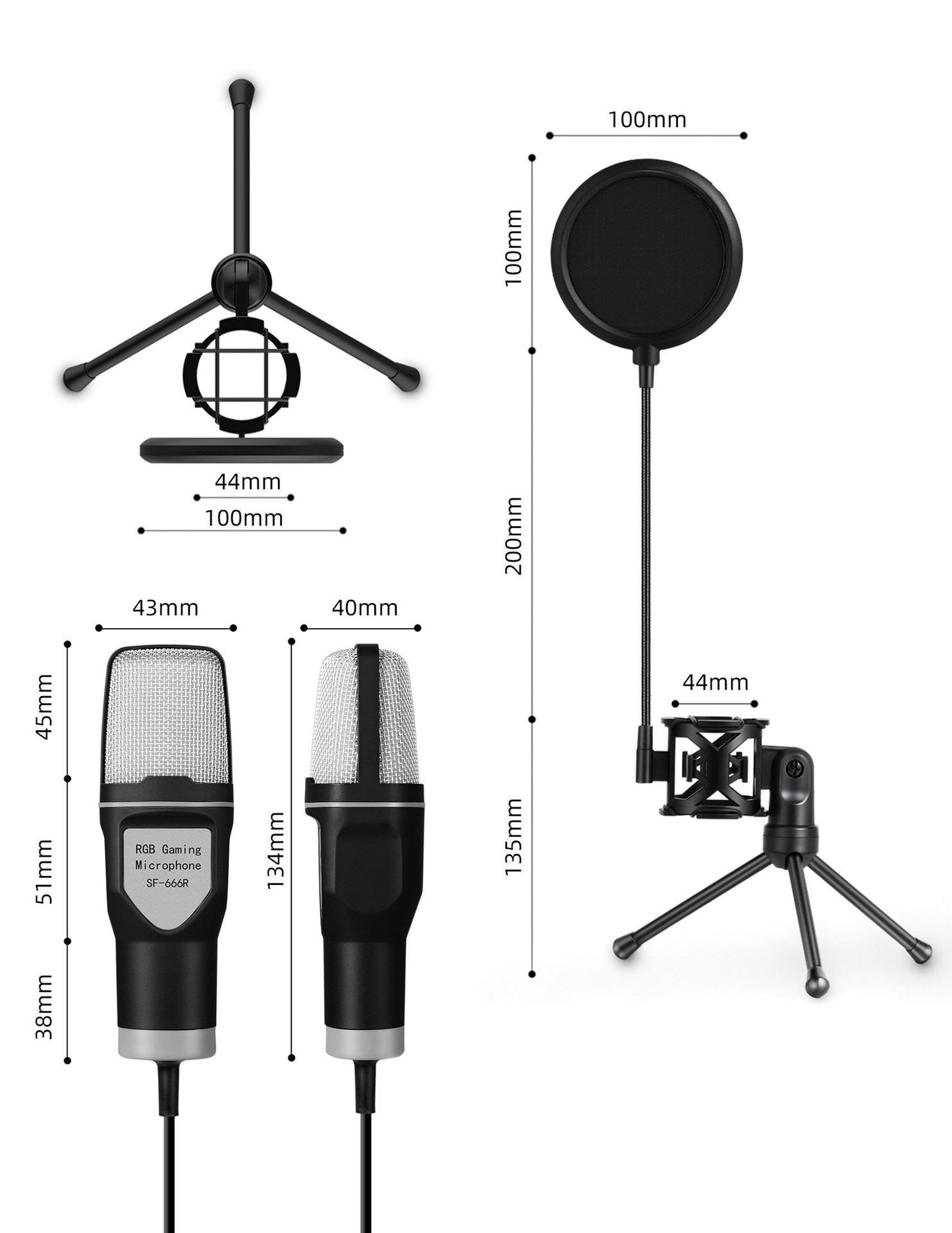 Desktop Computer Microphone Clear