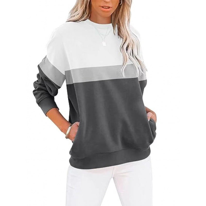 Sports Sweater Round Neck Casual Pullover