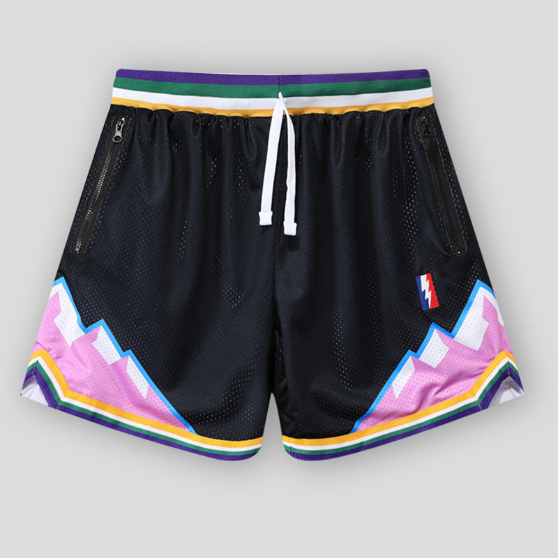 American Basketball Shorts Double Mesh