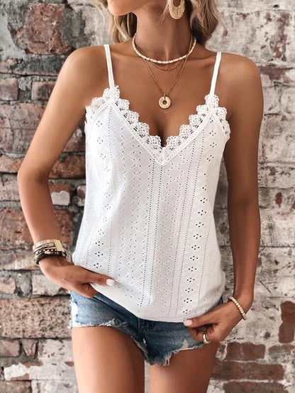 New Women's Clothing V-neck Lace Lace Sling Vest