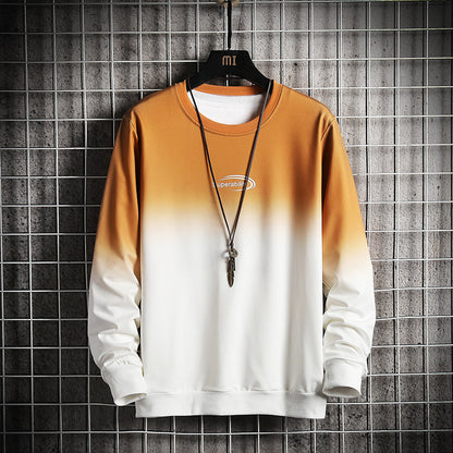 Men's Personalized Gradient Letter Print Trendy Top