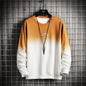Men's Personalized Gradient Letter Print Trendy Top
