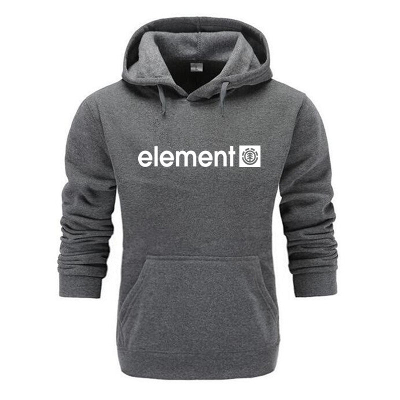 Printed Sports Hooded Pullover Casual Men's Sweater