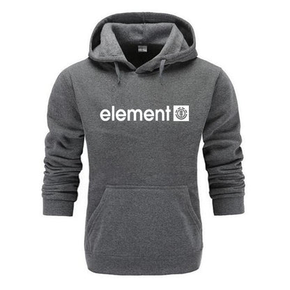 Printed Sports Hooded Pullover Casual Men's Sweater