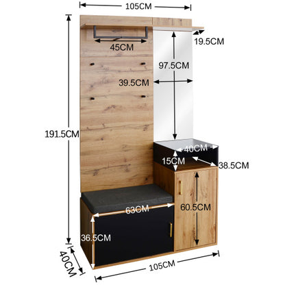 Particleboard Corridor Wardrobe Stool