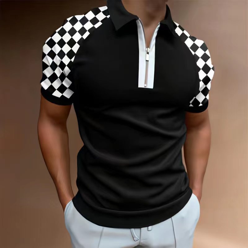 Summer Men's Casual Digital Printed Short-sleeved T-shirt