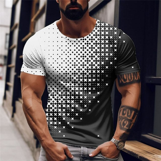 Summer Quick Drying Material Sports T-shirt Outdoor Running T-shirt Men