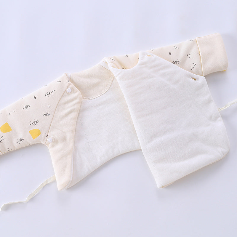 Newborn Baby's Pure Cotton Half Back Top