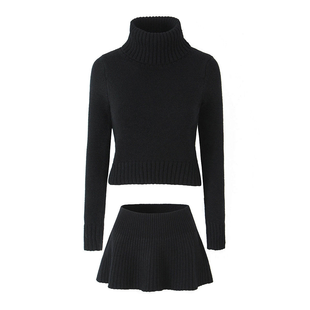 Women's Autumn And Winter Turtleneck Short Base Sweater Dress