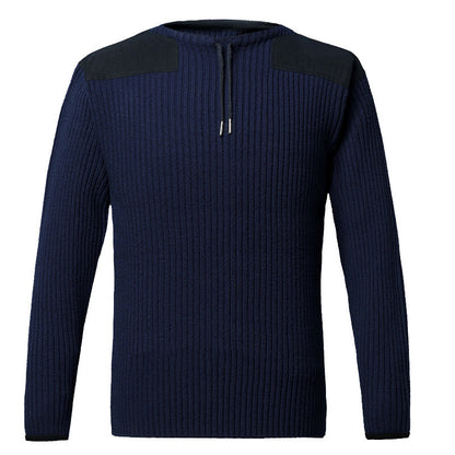 Men's Fashion Simple Solid Color Tactical Sweater