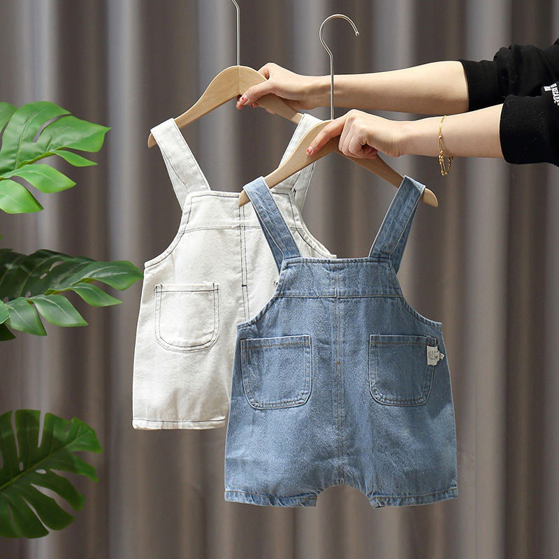 Baby Denim Overalls Shorts New Western Style