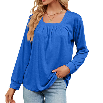 Women's Long Sleeve Loose-fitting T-shirt Top