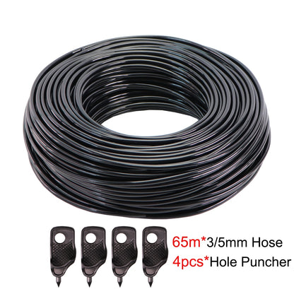 5-140m Garden Watering 3/5mm Hose Irrigation Pipe 1/8&#39;&#39; Tubing Greenhouse Bonsai Plant Flower Drip Arrow Dripper Sprinkler Tube