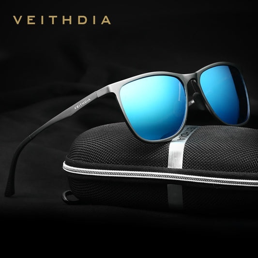 VEITHDIA rétro aluminium magnésium marque hommes lunettes de soleil lentille polarisée Vintage lunettes accessoires lunettes de soleil pour homme 6623