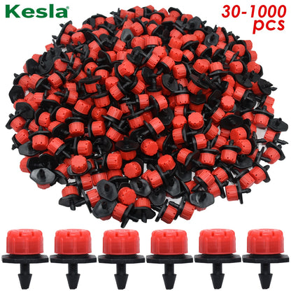 KESLA 30-1000PCS 4/7mm Garden Irrigation Nozzle Adjustable Dripper Watering Sprinkler Emitter Micro Drip Balcony Yard Greenhouse