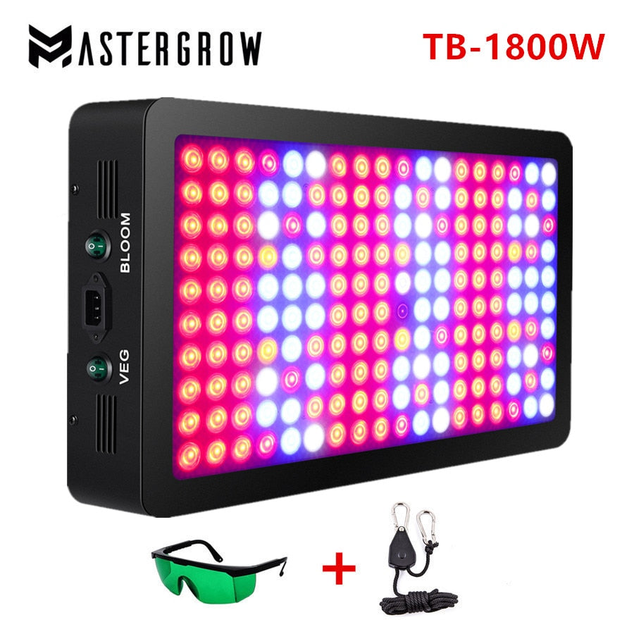 Double Switch 600W 900W 1200W Full Spectrum LED grow light with Veg/Bloom modes for Indoor Greenhouse grow tent plants grow led