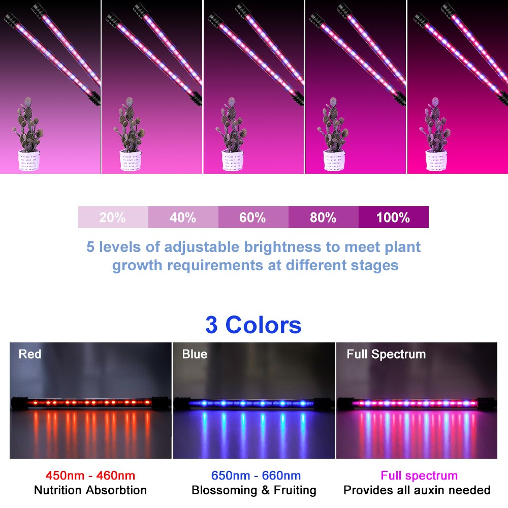 Full Spectrum Phyto Lamp Greenhouse LED Waterproof Grow lights For Indoor Plant Seedling Grow Flower Hydroponic Growth Fitolamp