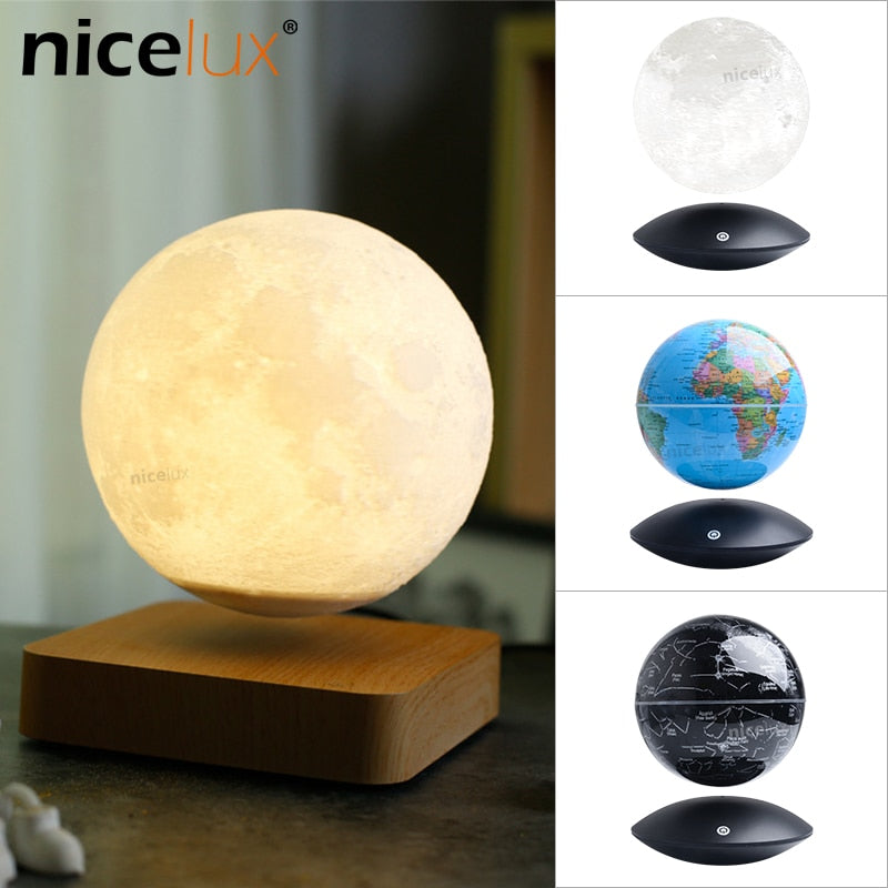 Q lampe de lune à lévitation magnétique veilleuse rotative sans fil LED Globe Constellation boule lumière lampe flottante cadeaux de nouveauté