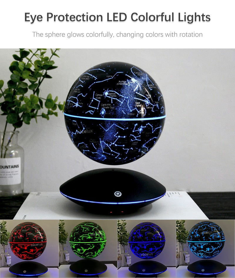 Q lampe de lune à lévitation magnétique veilleuse rotative sans fil LED Globe Constellation boule lumière lampe flottante cadeaux de nouveauté