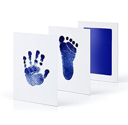 Baby Footprints Handprint Ink Pads Safe Non-toxic Ink Pads Kits for Baby Shower Baby Paw Print Pad Foot Print Pad Inkless