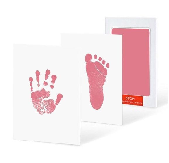 Baby Footprints Handprint Ink Pads Safe Non-toxic Ink Pads Kits for Baby Shower Baby Paw Print Pad Foot Print Pad Inkless